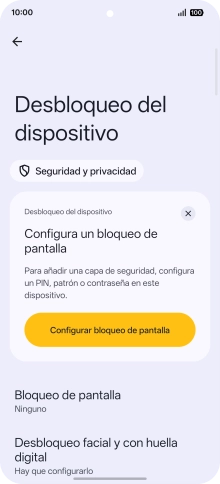 Pulsa Desbloqueo facial y con huella digital. Pulsa Desbloqueo facial y con huella digital.
