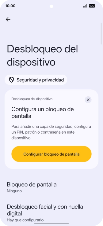 Pulsa Desbloqueo facial y con huella digital. Pulsa Desbloqueo facial y con huella digital.
