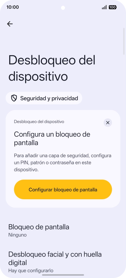Pulsa Desbloqueo facial y con huella digital. Pulsa Desbloqueo facial y con huella digital.