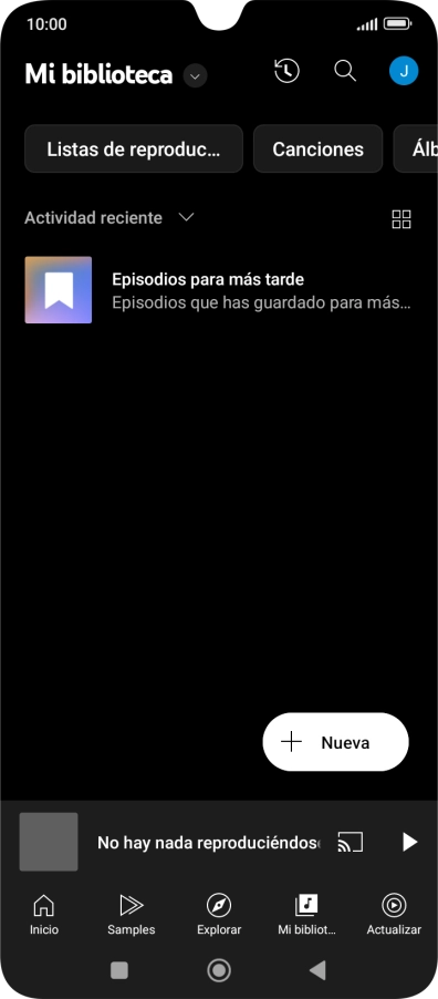 Pulsa la lista desplegable.
