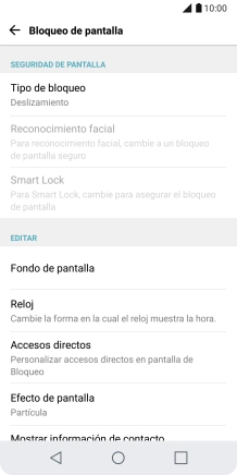 Pulsa Tipo de bloqueo. Pulsa Tipo de bloqueo.