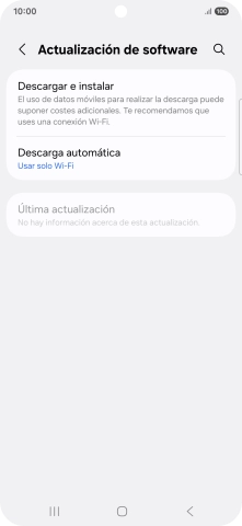 Pulsa Descargar e instalar. Si hay una versión de software nueva disponible, aparecerá ahora en la pantalla. Sigue las indicaciones de la pantalla para actualizar el software del teléfono. Pulsa Descargar e instalar. Si hay una versión de software nueva disponible, aparecerá ahora en la pantalla. Sigue las indicaciones de la pantalla para actualizar el software del teléfono.