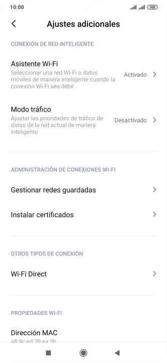 Pulsa Asistente Wi-Fi. Pulsa Asistente Wi-Fi.
