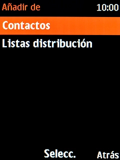 Selecciona Contactos. Selecciona Contactos.
