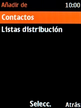 Selecciona Contactos. Selecciona Contactos.