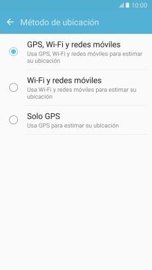Si seleccionas GPS, Wi-Fi y redes móviles, el teléfono podrá encontrar tu posición exacta con ayuda de los satélites GPS, la red móvil y una red wifi cercana. El GPS por satélite requiere vista libre al cielo.
