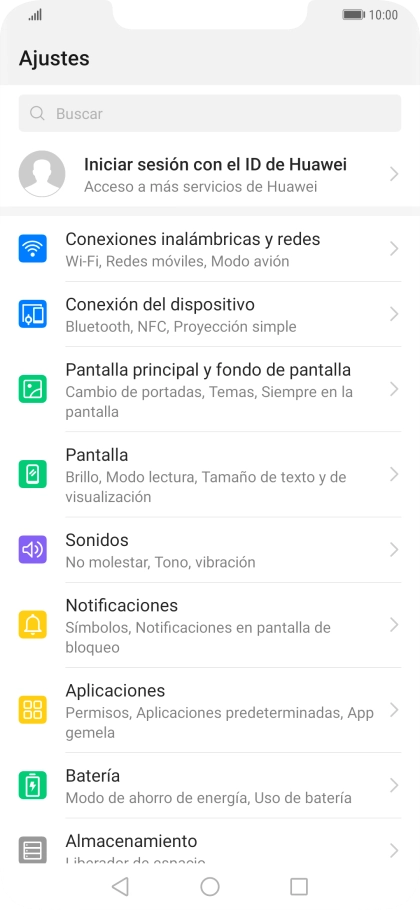 Pulsa Aplicaciones.