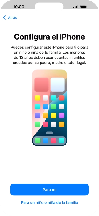 Pulsa Para mí.