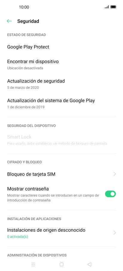 Pulsa Bloqueo de tarjeta SIM. Pulsa Bloqueo de tarjeta SIM.