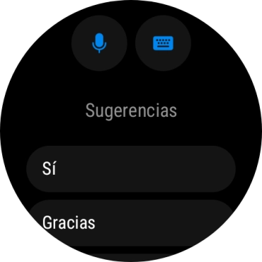 Pulsa el icono de micrófono y sigue las indicaciones de la pantalla para grabar y enviar la respuesta deseada. Pulsa el icono de micrófono y sigue las indicaciones de la pantalla para grabar y enviar la respuesta deseada.