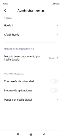 Pulsa el indicador junto a los ajustes deseados para activarlos o desactivarlos. Pulsa el indicador junto a los ajustes deseados para activarlos o desactivarlos.