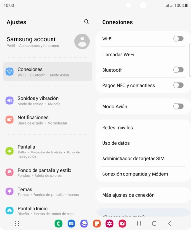 Pulsa Redes móviles.