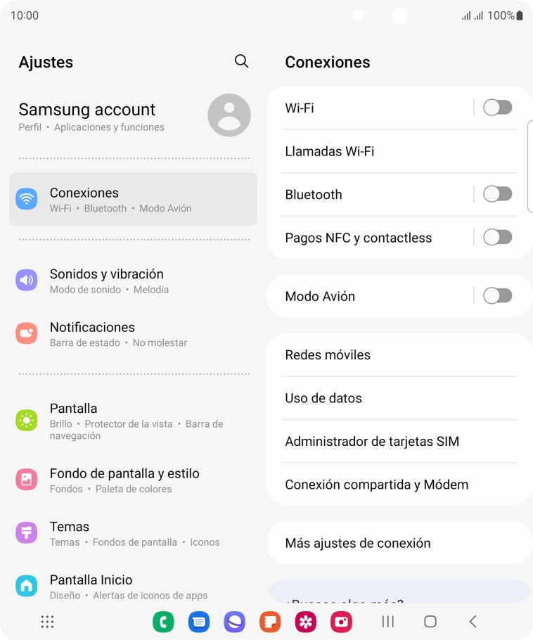Pulsa Redes móviles.