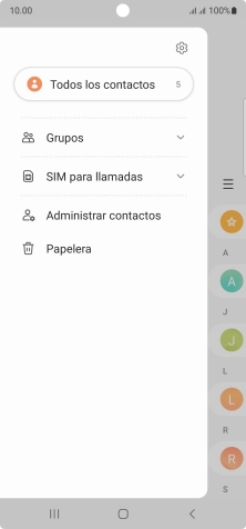 Pulsa Administrar contactos. Pulsa Administrar contactos.