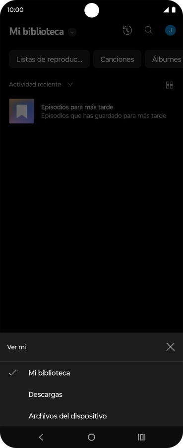 Pulsa una categoría y desplázate al archivo de música deseado. Pulsa una categoría y desplázate al archivo de música deseado.