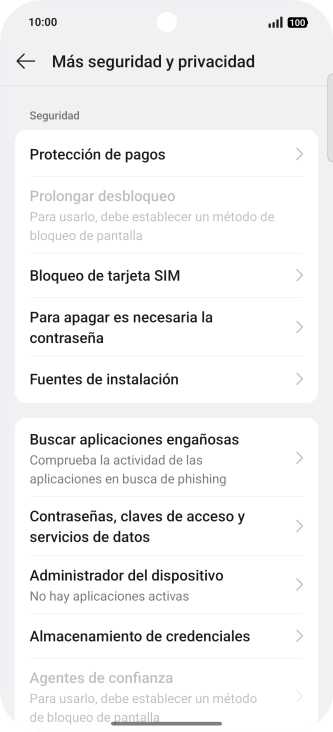 Pulsa Bloqueo de tarjeta SIM. Pulsa Bloqueo de tarjeta SIM.