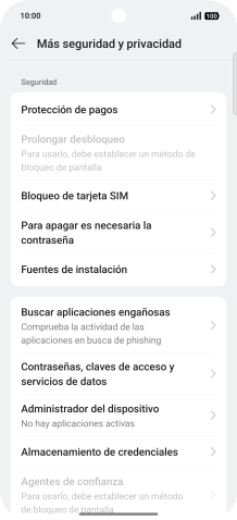 Pulsa Bloqueo de tarjeta SIM. Pulsa Bloqueo de tarjeta SIM.
