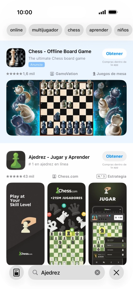 Pulsa la app deseada. Pulsa la app deseada.
