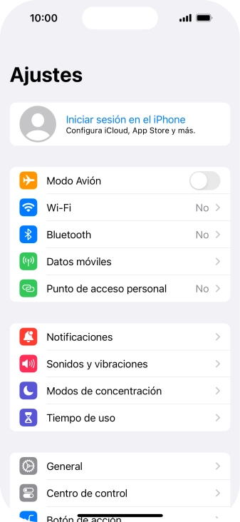 Pulsa Iniciar sesión en el iPhone. Pulsa Iniciar sesión en el iPhone.