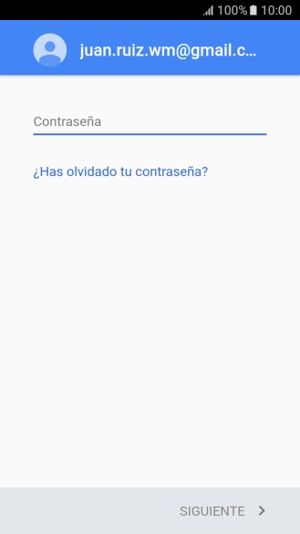 Pulsa en el campo de escritura e introduce la contraseña de tu cuenta de Google. Pulsa en el campo de escritura e introduce la contraseña de tu cuenta de Google.