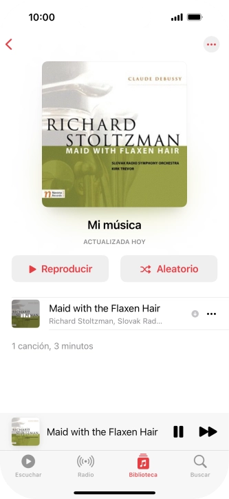 Pulsa el título de la canción. Pulsa el título de la canción.