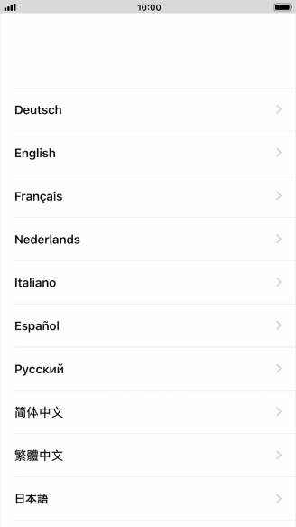 Pulsa el idioma deseado. Pulsa el idioma deseado.