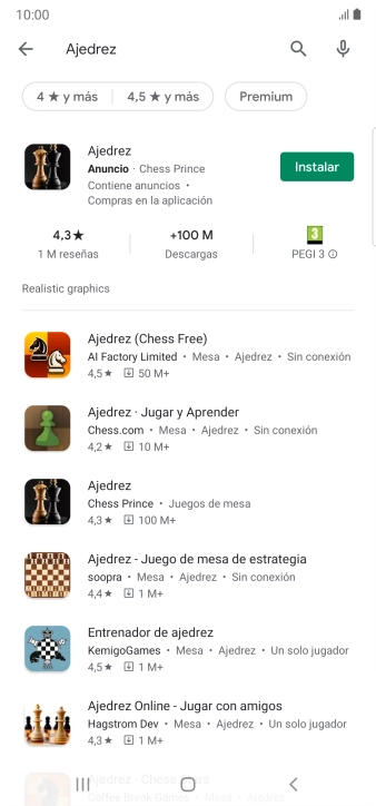 Pulsa la app deseada. Pulsa la app deseada.
