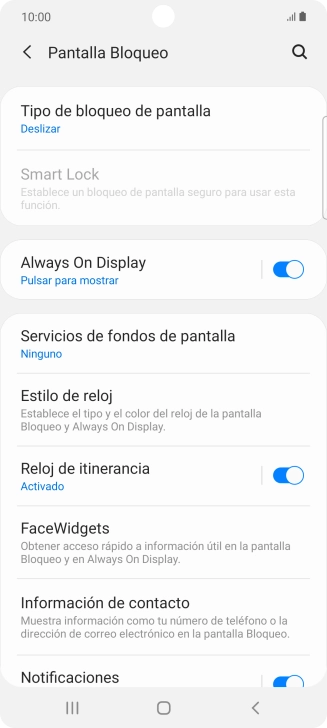 Pulsa Tipo de bloqueo de pantalla. Pulsa Tipo de bloqueo de pantalla.