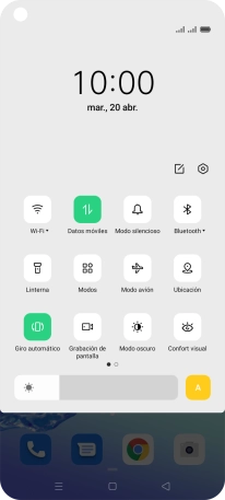 Pulsa el icono de ajustes.