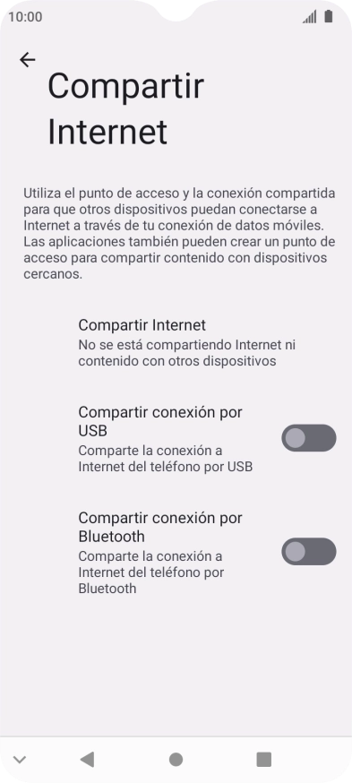 Pulsa Compartir Internet. Pulsa Compartir Internet.