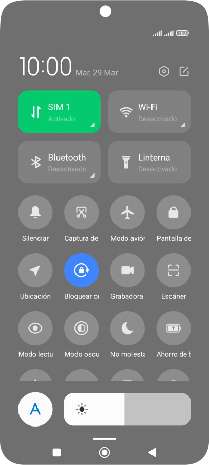 Pulsa Modo avión para activar o desactivar la función. Pulsa Modo avión para activar o desactivar la función.