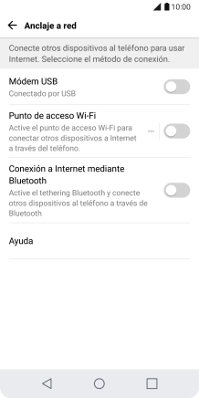 Pulsa Punto de acceso Wi-Fi.