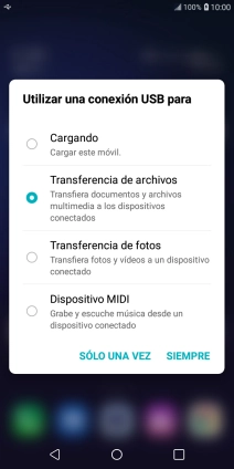 Pulsa Transferencia de archivos. Pulsa Transferencia de archivos.