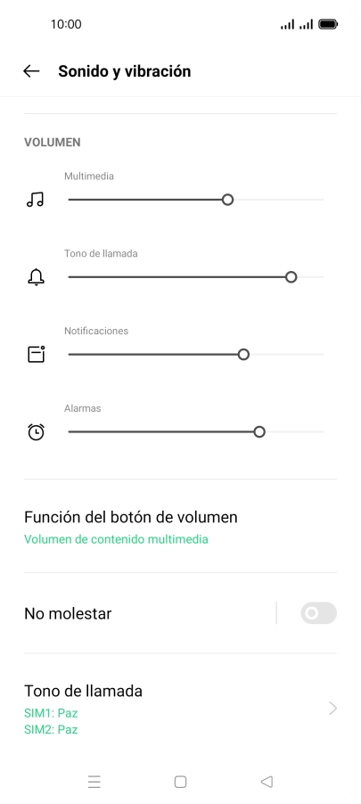 Pulsa Tono de llamada. Pulsa Tono de llamada.