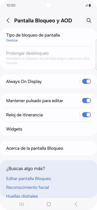Pulsa Tipo de bloqueo de pantalla. Pulsa Tipo de bloqueo de pantalla.