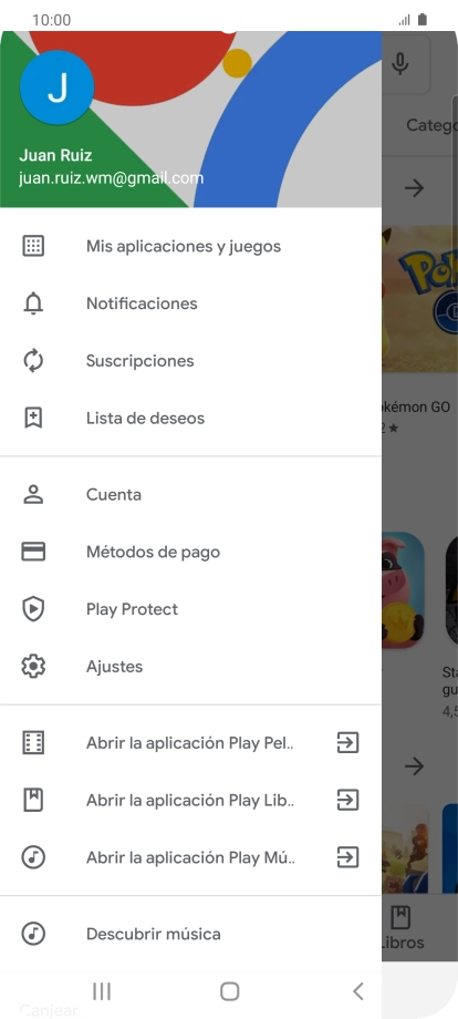 Pulsa Mis aplicaciones y juegos. Pulsa Mis aplicaciones y juegos.