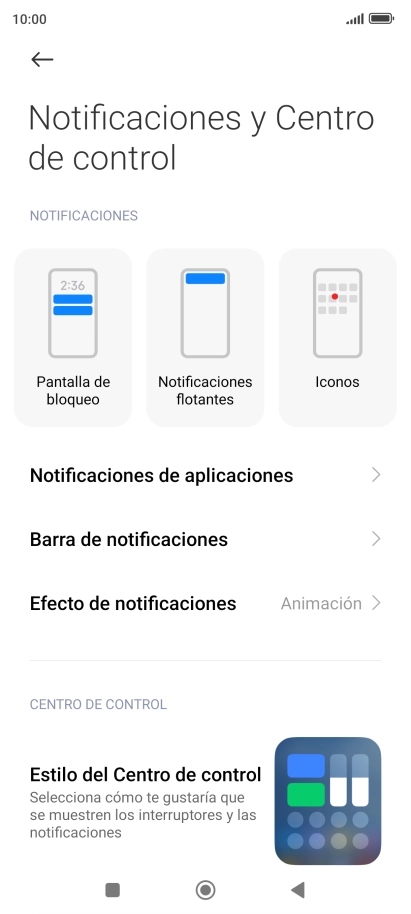 Pulsa Notificaciones de aplicaciones. Pulsa Notificaciones de aplicaciones.