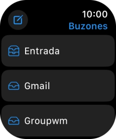 Pulsa la cuenta de correo electrónico deseada. Pulsa la cuenta de correo electrónico deseada.