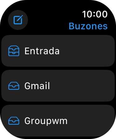 Pulsa la cuenta de correo electrónico deseada. Pulsa la cuenta de correo electrónico deseada.