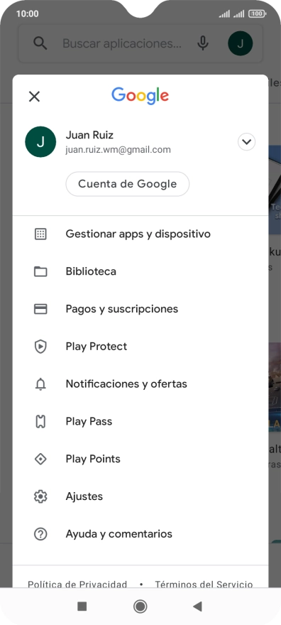 Pulsa Gestionar apps y dispositivo. Pulsa Gestionar apps y dispositivo.