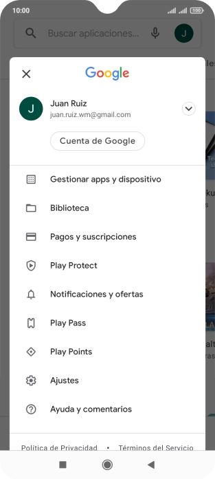 Pulsa Gestionar apps y dispositivo. Pulsa Gestionar apps y dispositivo.