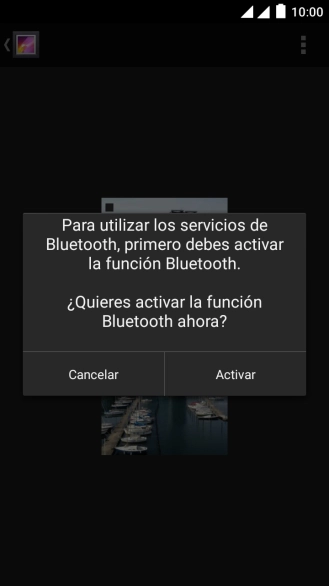 Si el Bluetooth está desactivado, pulsa Activar para activarlo. Si el Bluetooth está desactivado, pulsa Activar para activarlo.