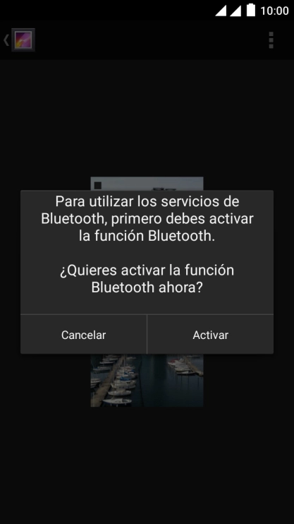 Si el Bluetooth está desactivado, pulsa Activar para activarlo. Si el Bluetooth está desactivado, pulsa Activar para activarlo.