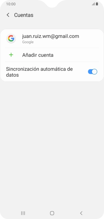 Pulsa Añadir cuenta.