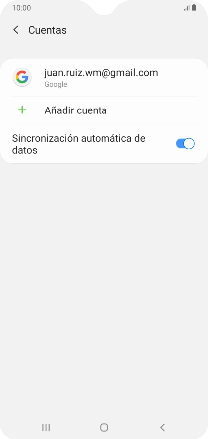 Pulsa Añadir cuenta.