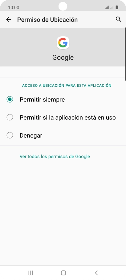 Pulsa el ajuste deseado.