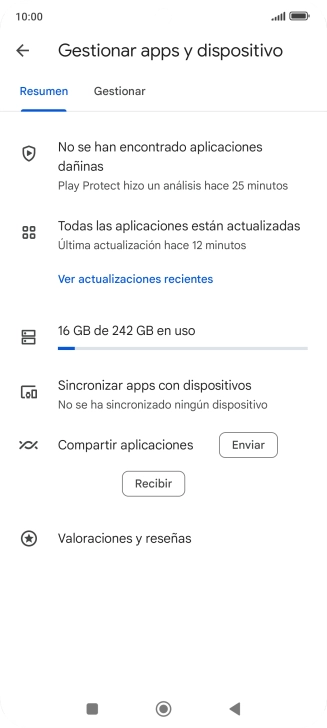 Pulsa Gestionar. Pulsa Gestionar.