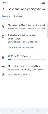 Pulsa Gestionar.