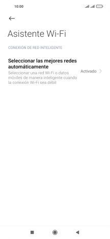Pulsa Seleccionar las mejores redes automáticamente. Pulsa Seleccionar las mejores redes automáticamente.