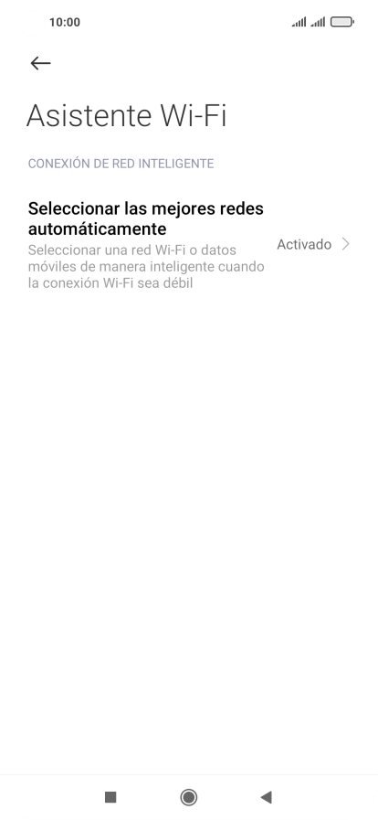 Pulsa Seleccionar las mejores redes automáticamente. Pulsa Seleccionar las mejores redes automáticamente.